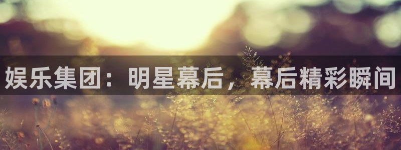 焦点娱乐平台官网入口下载：娱乐集团：明星幕后，幕后精彩瞬间