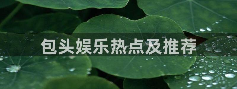焦点娱乐的平台：包头娱乐热点及推荐